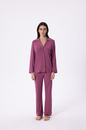 Vivian Pajama Set<span> - </span>S, Damson image