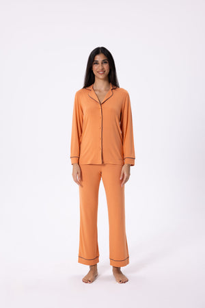 Vivian Pajama Set<span> - </span>S, Brandied Melon image
