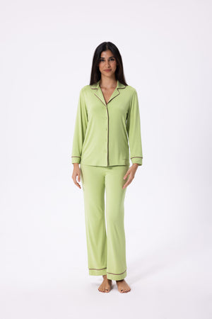 Vivian Pajama Set<span> - </span>S, Tamagro Green image