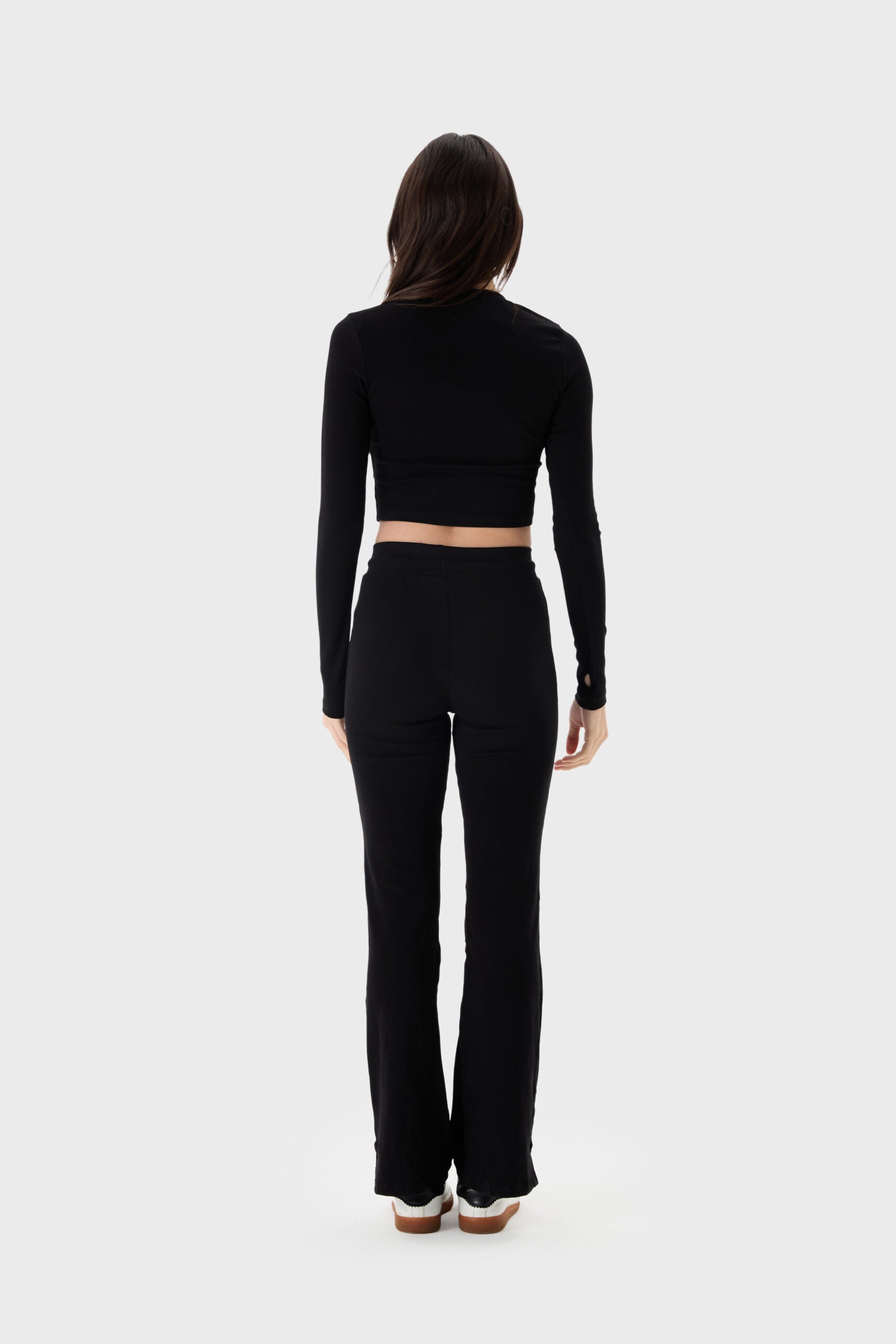 Jenny Long-Sleeve Crop Top & Tight Pant Set image 1