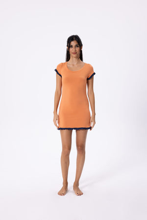 Rose Nightgown<span> - </span>S, Brandied Melon image