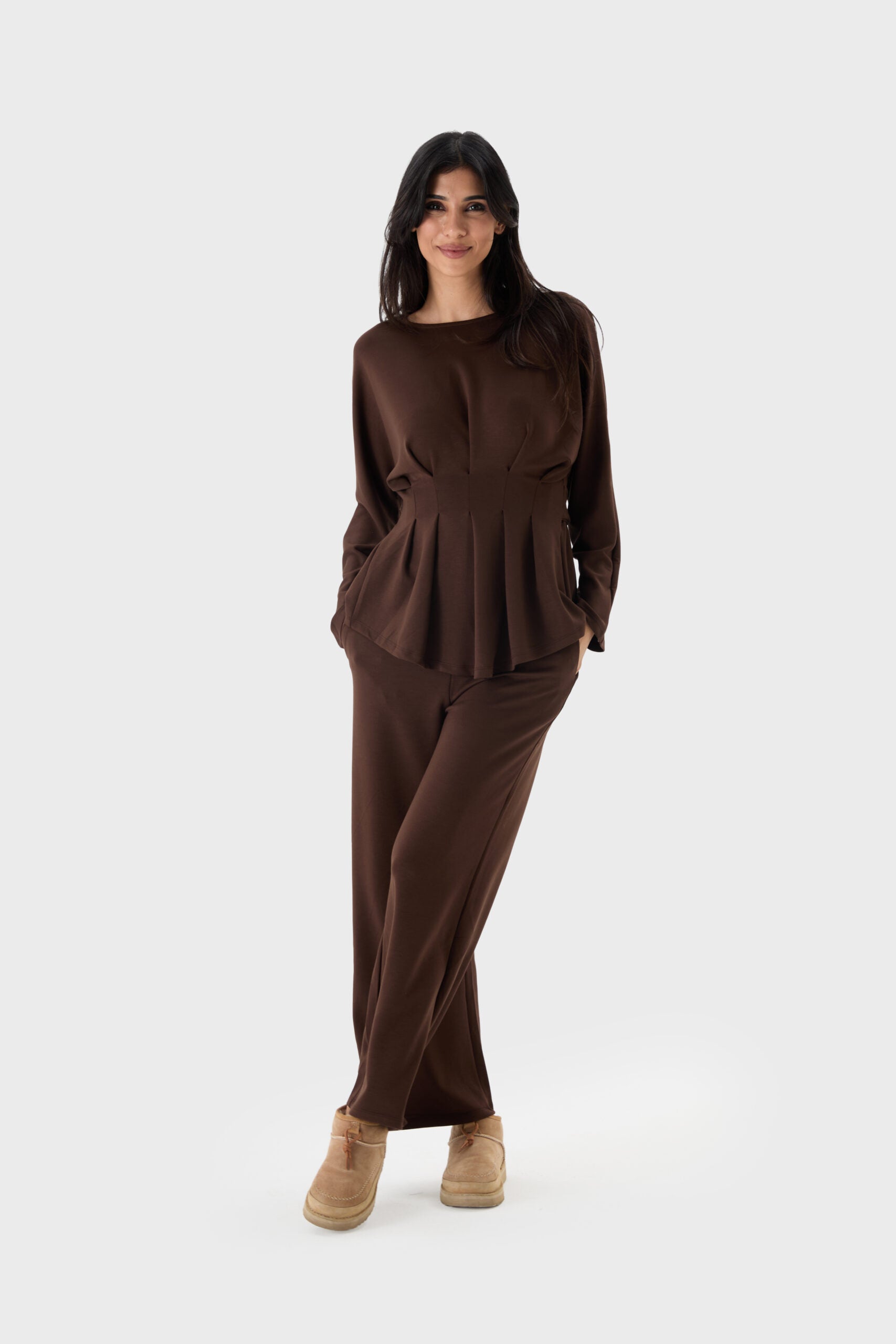 Jesse Sculpted Top & Wide-Leg Pant Set image 4