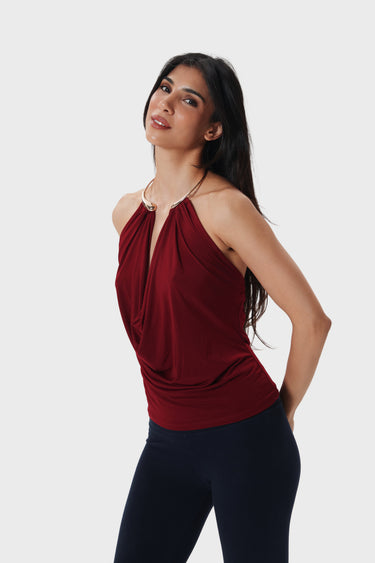 Scarlett Draped Halter Top