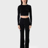 Jenny Long-Sleeve Crop Top & Tight Pant Set image 0